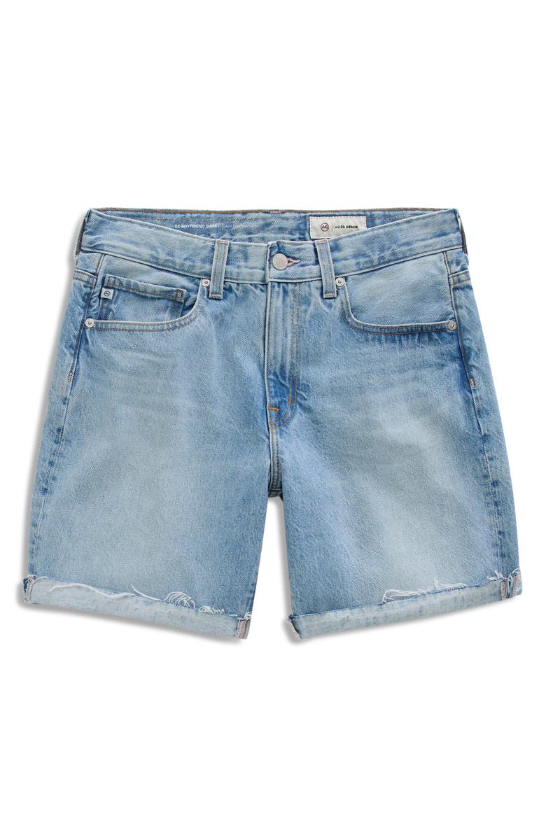 AG Ex-Boyfriend Mid Thigh Denim Cutoff Shorts, Alternate, color, Soft Focus