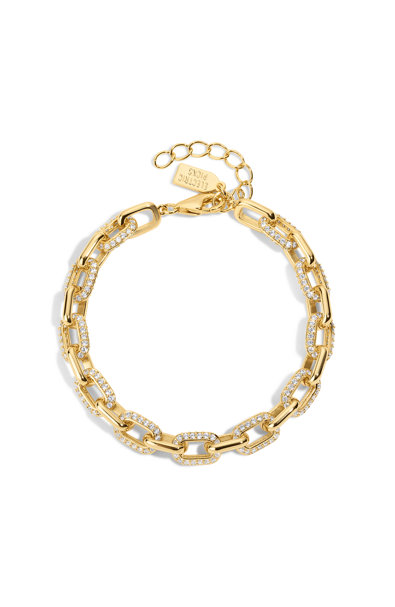 Electric Picks Headliner Link Chain Bracelet, Main, color, Yellow Gold