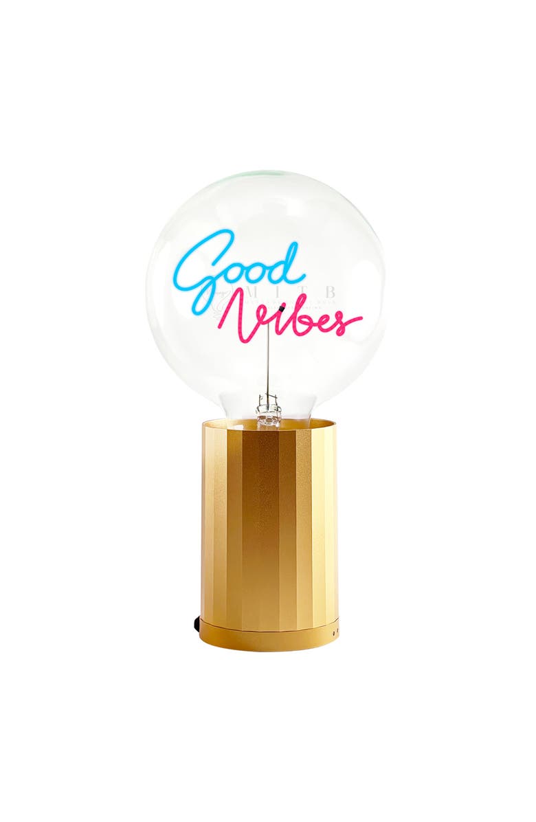 MITB Good Vibes Portable Table Lamp, Main, color, Gold