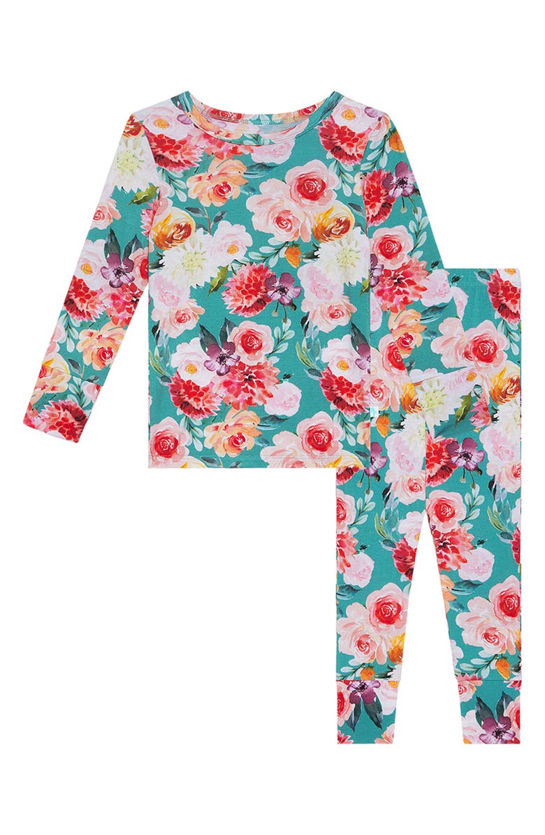 Posh Peanut Gabrielle Fitted Two-Piece Pajamas, Main, color, 