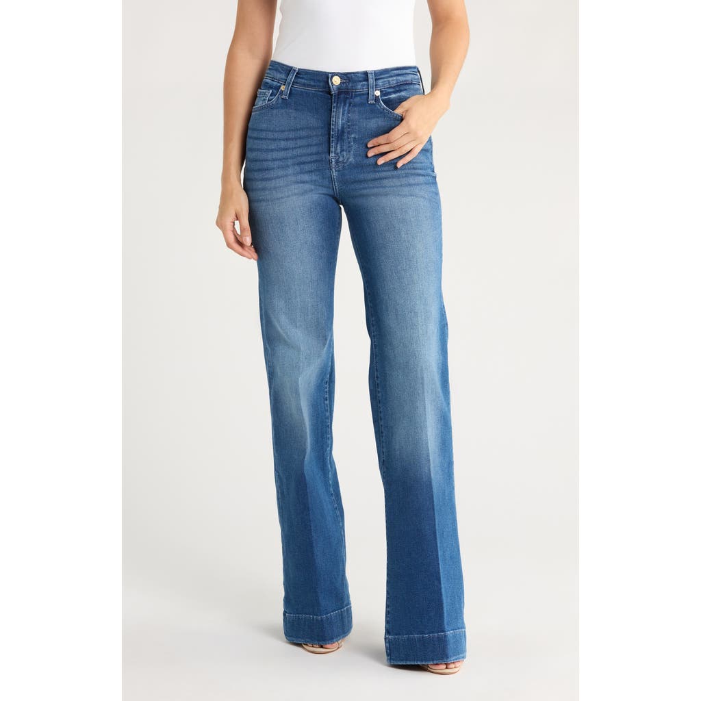 7 For All Mankind Modern Dojo Flare Leg Jeans In Blue