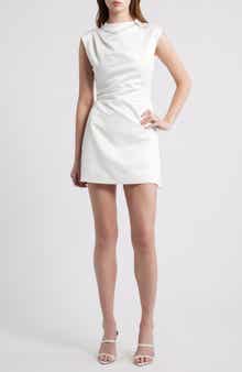 The Ultimate Muse Cap Sleeve Satin Minidress