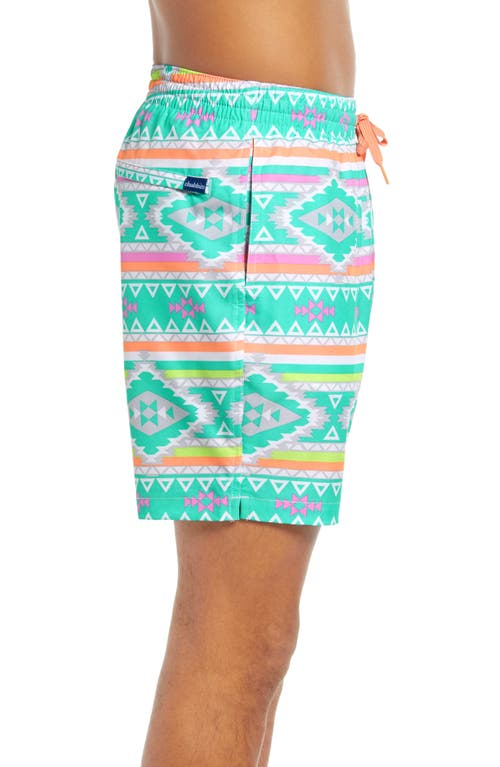Chubbies Tropicadas 7-inch Swim Trunks In Green Multi