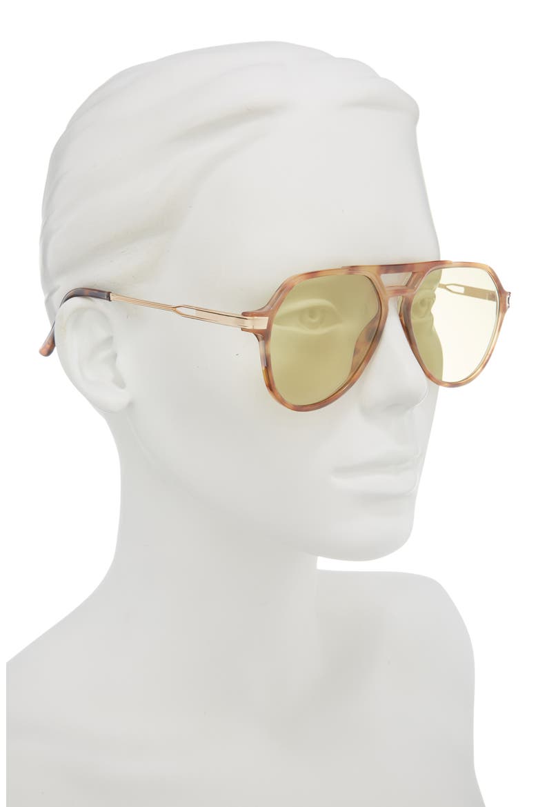 Aviator Sunglasses, Alternate, color, ORANGE TORT