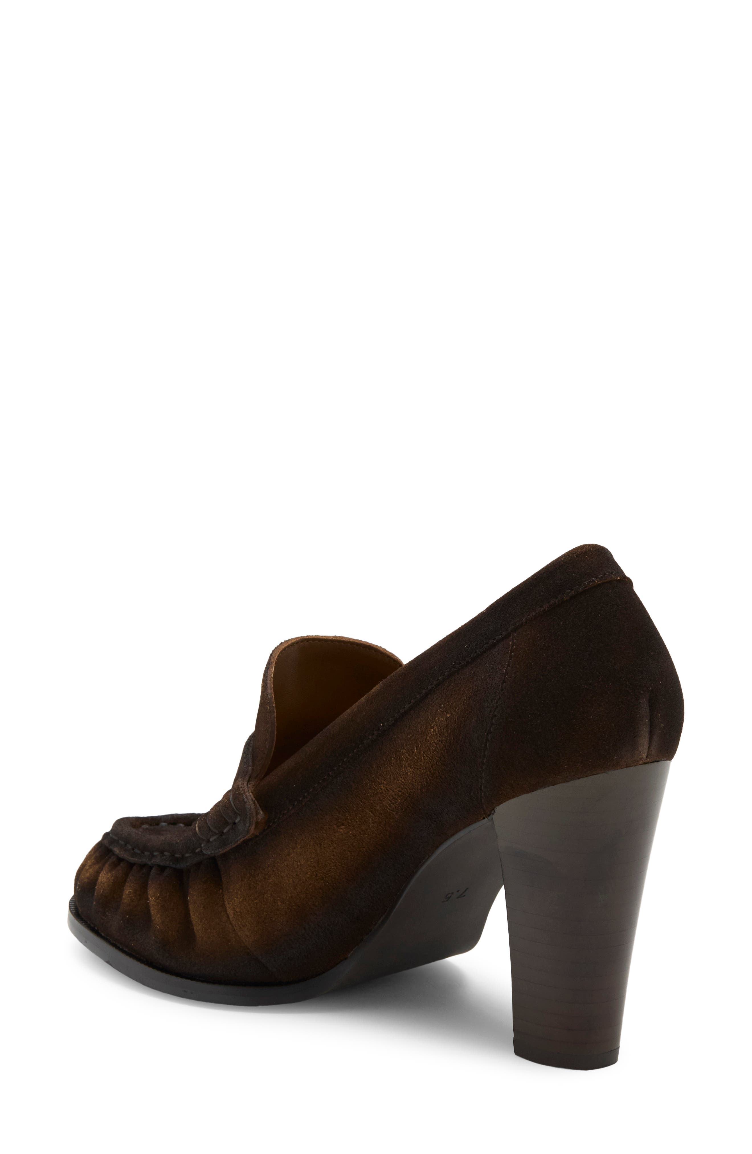 Smithson Loafer Pump, Alternate, color, CARAMEL SUEDE BRUSH