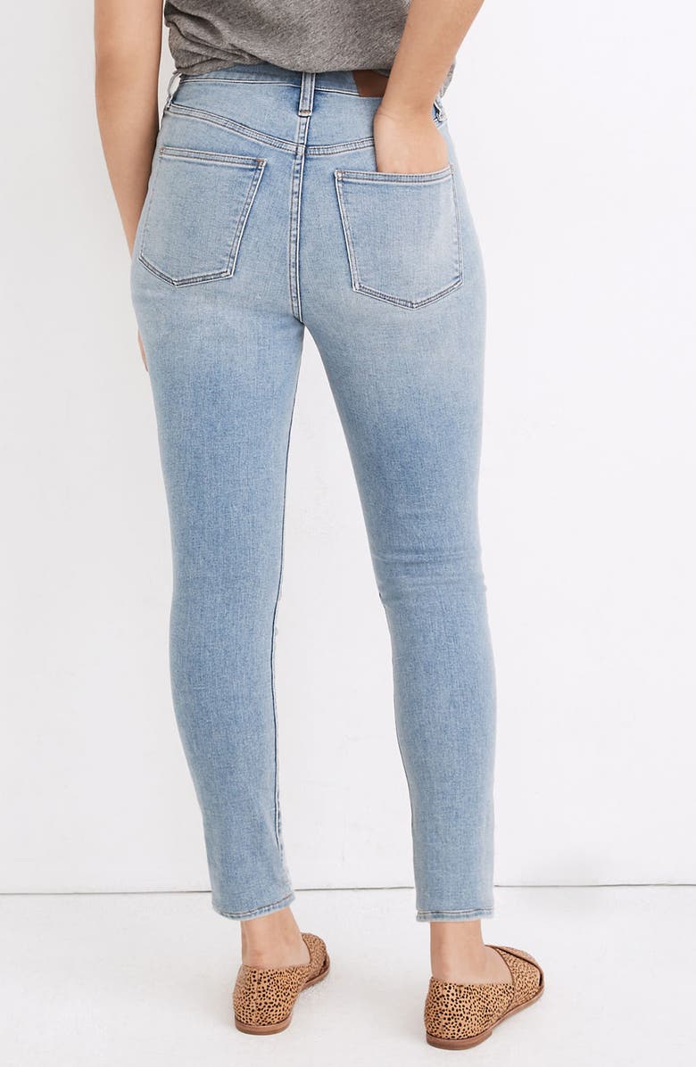Madewell Curvy Roadtripper Authentic Ripped Skinny Jeans, Alternate, color,