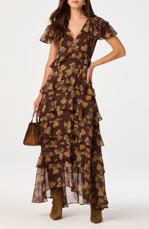 Odalys Ruffle Tiered Maxi Dress