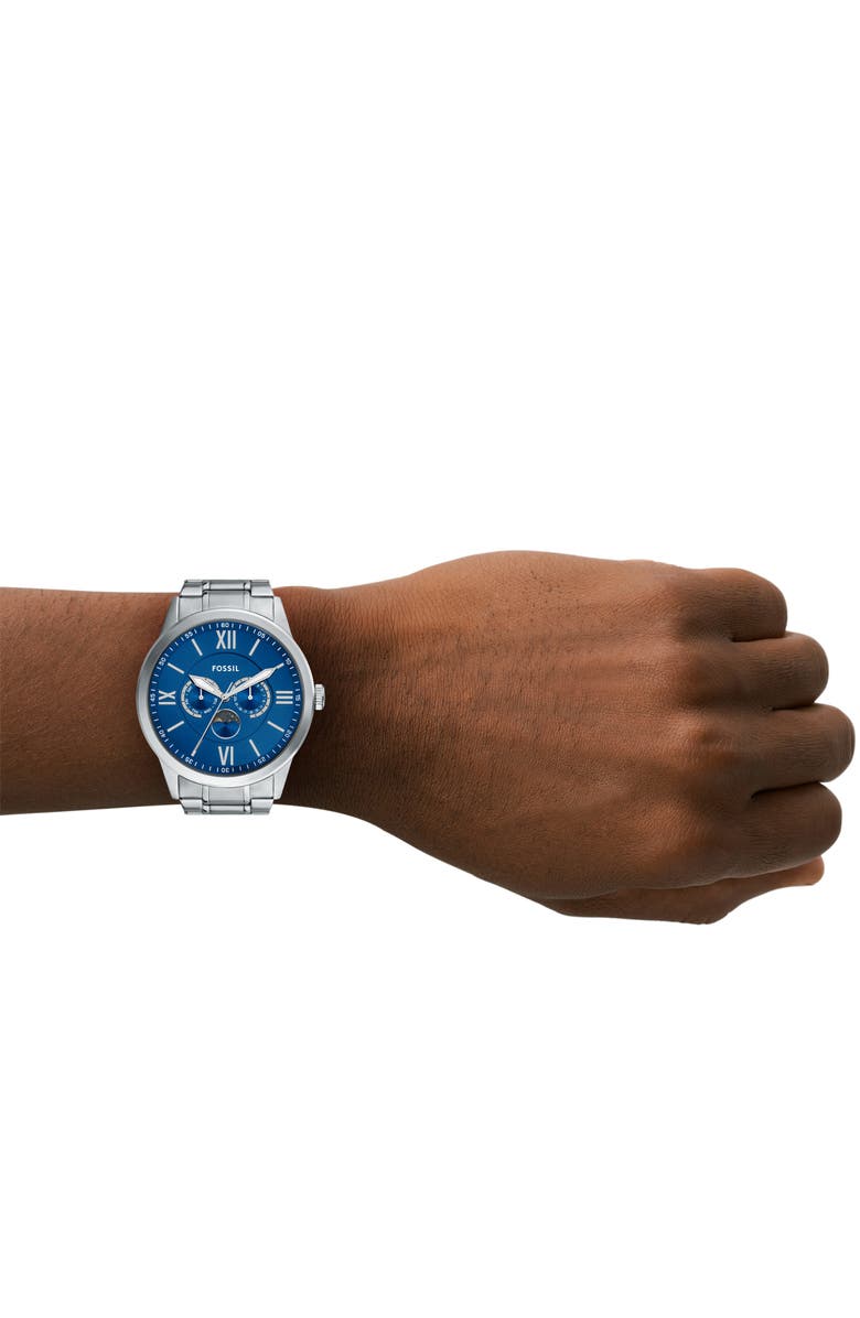 Fossil Flynn Multifunction Bracelet Watch, 48mm, Alternate, color, 