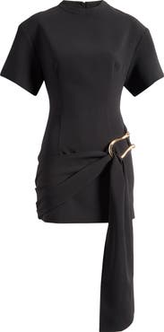 LIONESS Martini Draped Belt Minidress