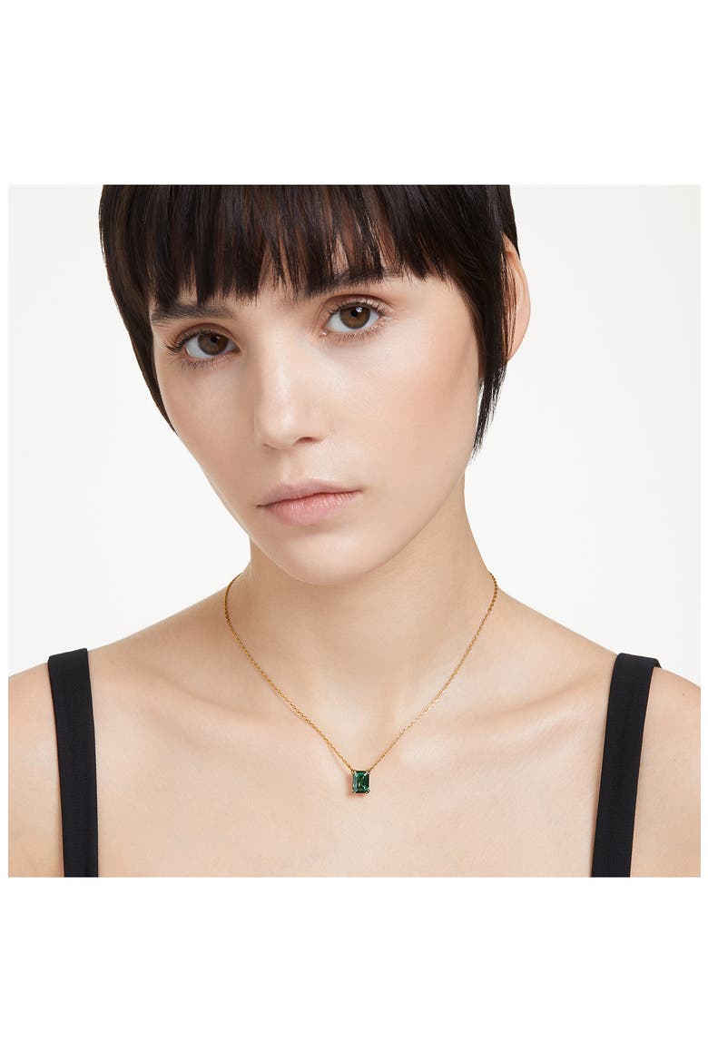 Stilla Crystal Pendant Necklace, Alternate, color, GREEN