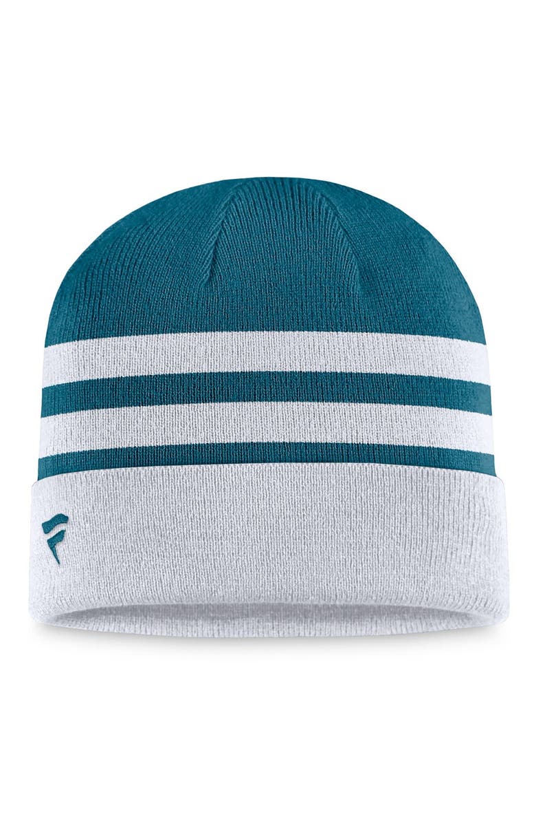 FANATICS Men's Fanatics Branded Heather Gray Jacksonville Jaguars Logo Cuffed Knit Hat, Alternate, color,