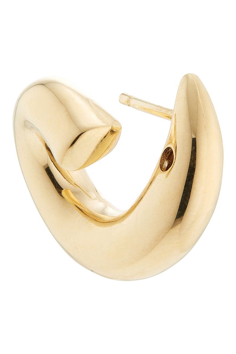 Mini Sardine Hoop Earrings, Alternate, color, 8120 YELLOW GOLD