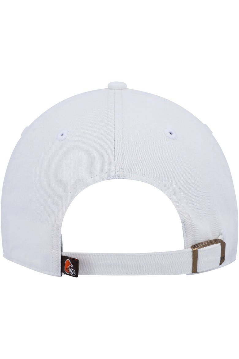 Women's '47 White Cleveland Browns Clean Up Adjustable Hat, Alternate, color, White