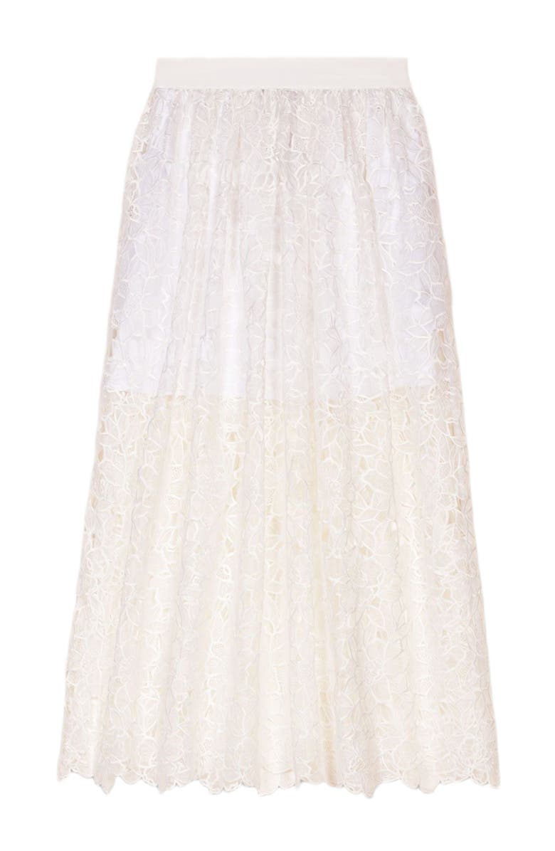 maje Floral lace maxi skirt, Main, color, 