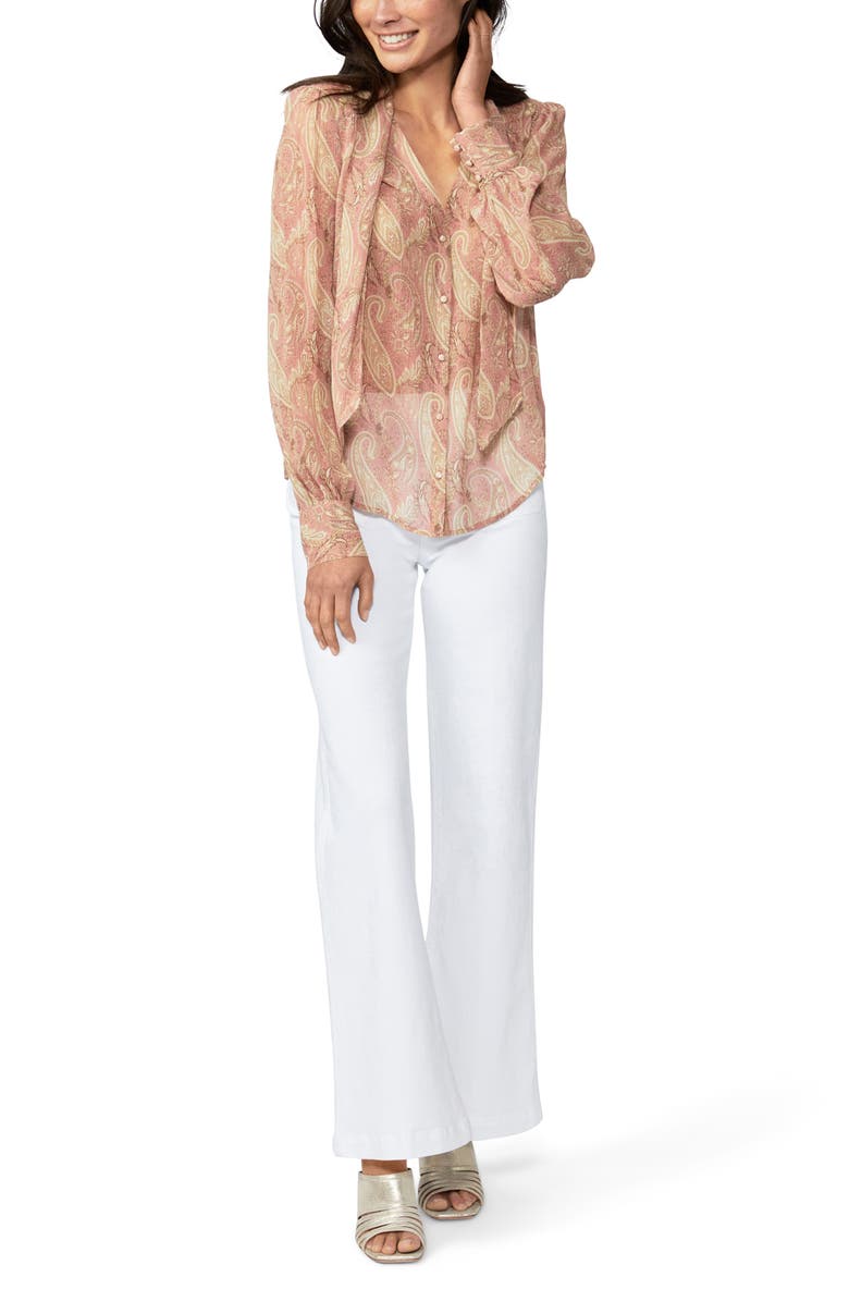 PAIGE Cleobelle Paisley Silk Blouse, Alternate, color, 