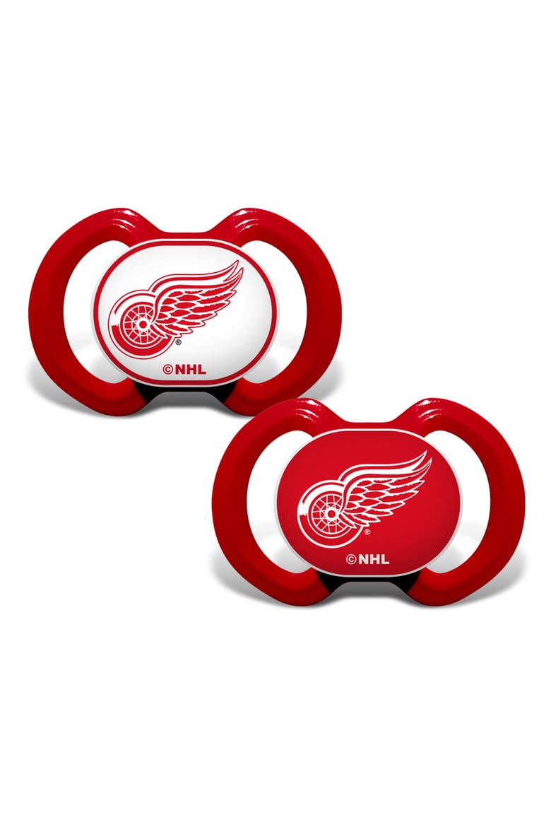 Detroit Red Wings Pacifier 2-Pack, Main, color, Multicolor
