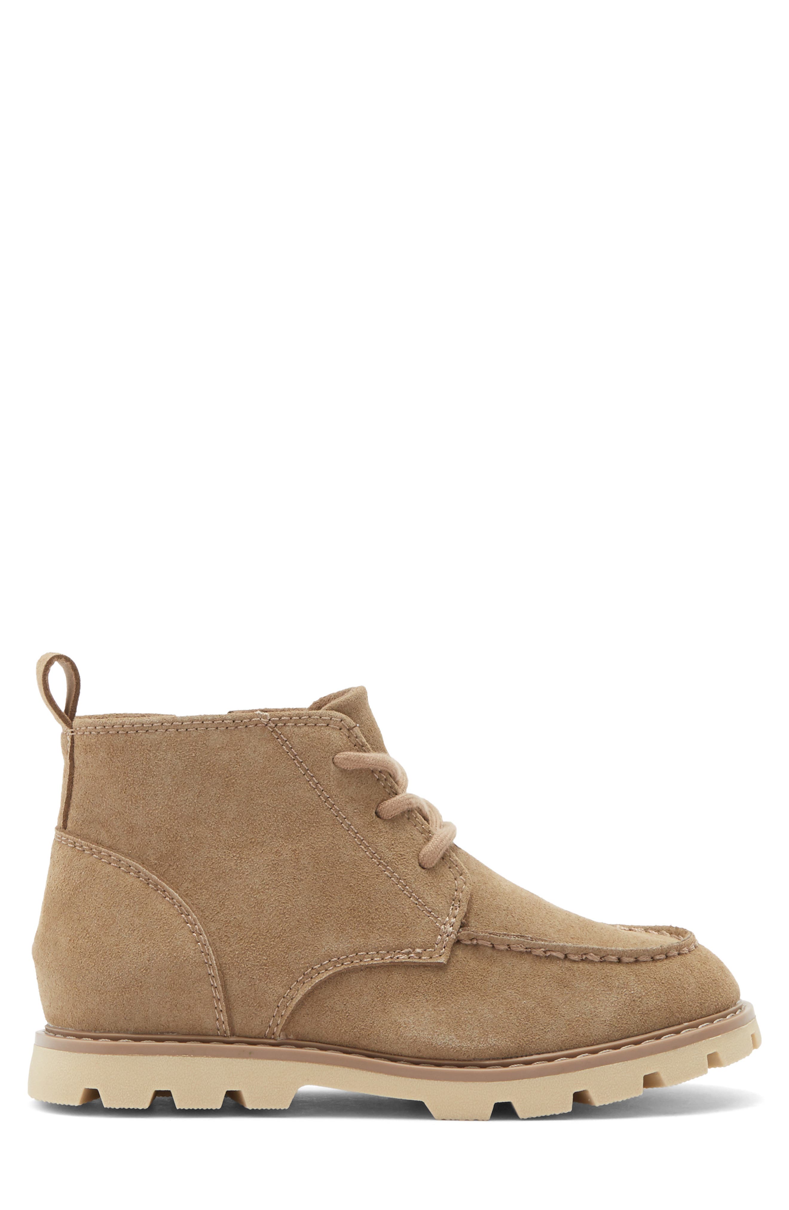 Kids' Eddie Lug Sole Lace-Up Boot, Alternate, color, TAUPE