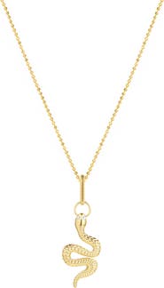 GABI RIELLE Snake Goddess Cubic Zirconia Pendant Necklace