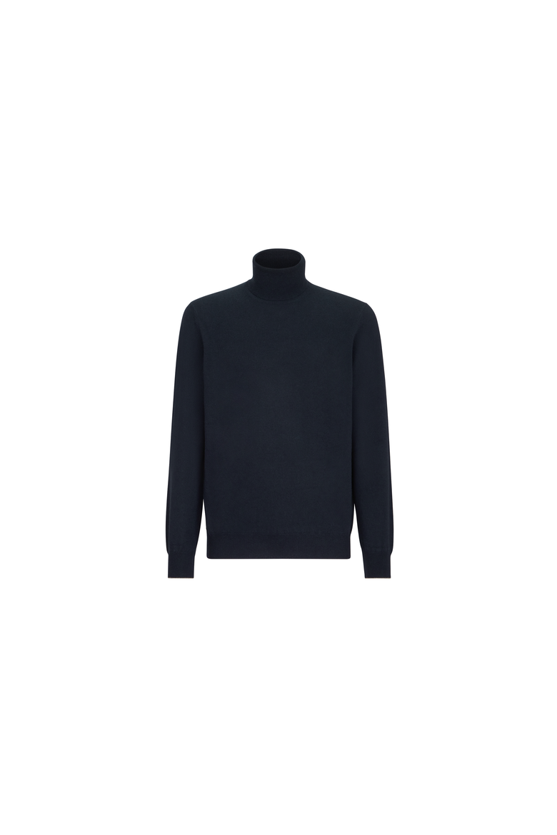 Cashmere turtleneck sweater, Alternate, color, Navy Blue