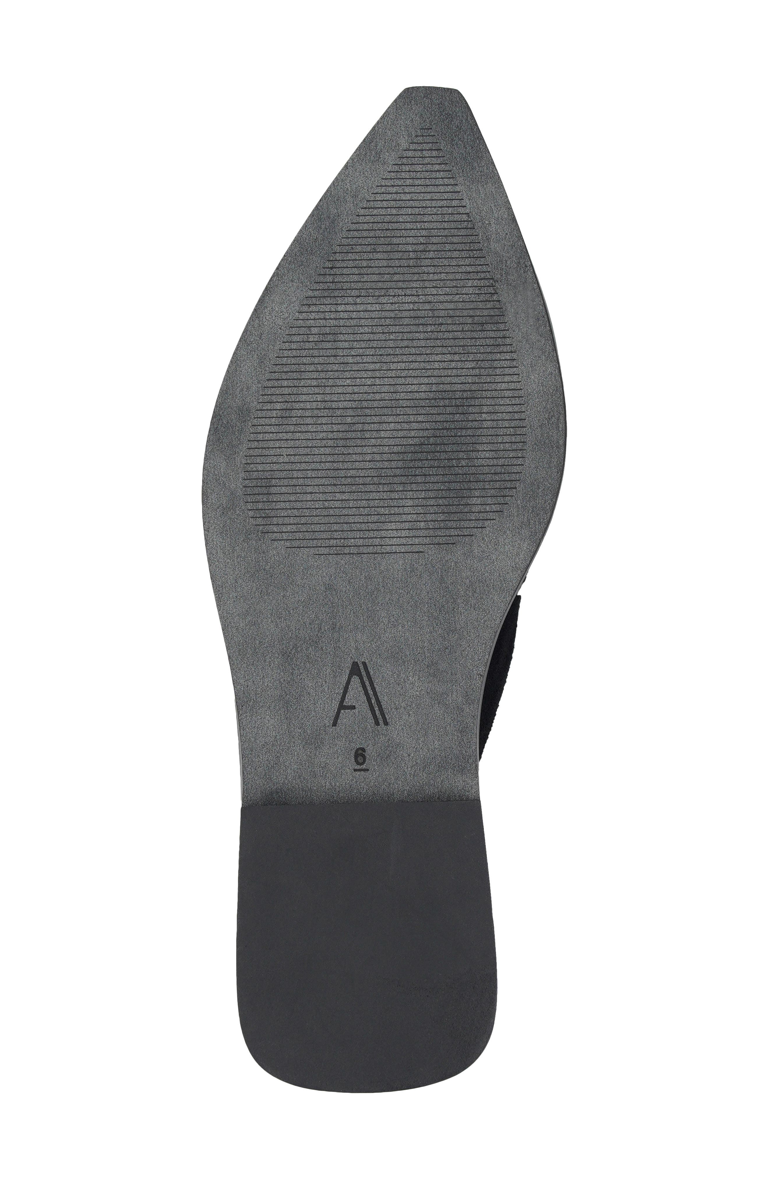 Pointed Toe Mule, Alternate, color, BLACK SUEDE