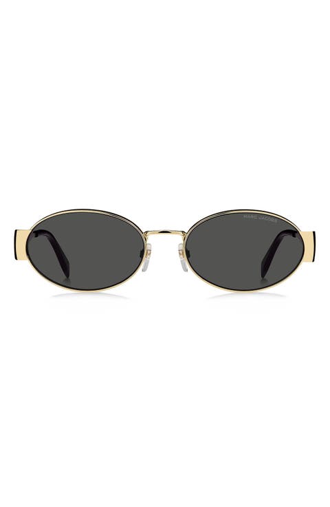 58mm Oval Sunglasses