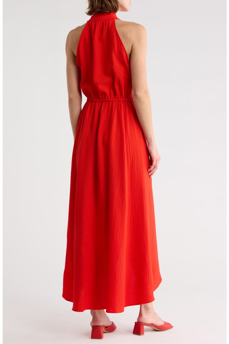 Ruffle Midi Dress, Alternate, color, TANGO