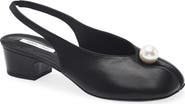 Sandy Liang Faux Pearl Slingback Tabi Pump