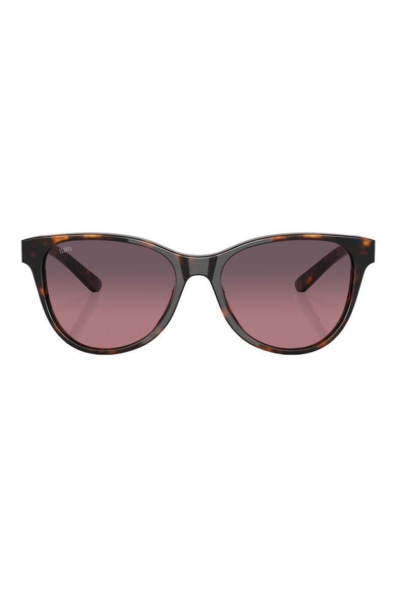 Catherine 57mm Gradient Polarized Phantos Sunglasses, Main, color, TORTOISE