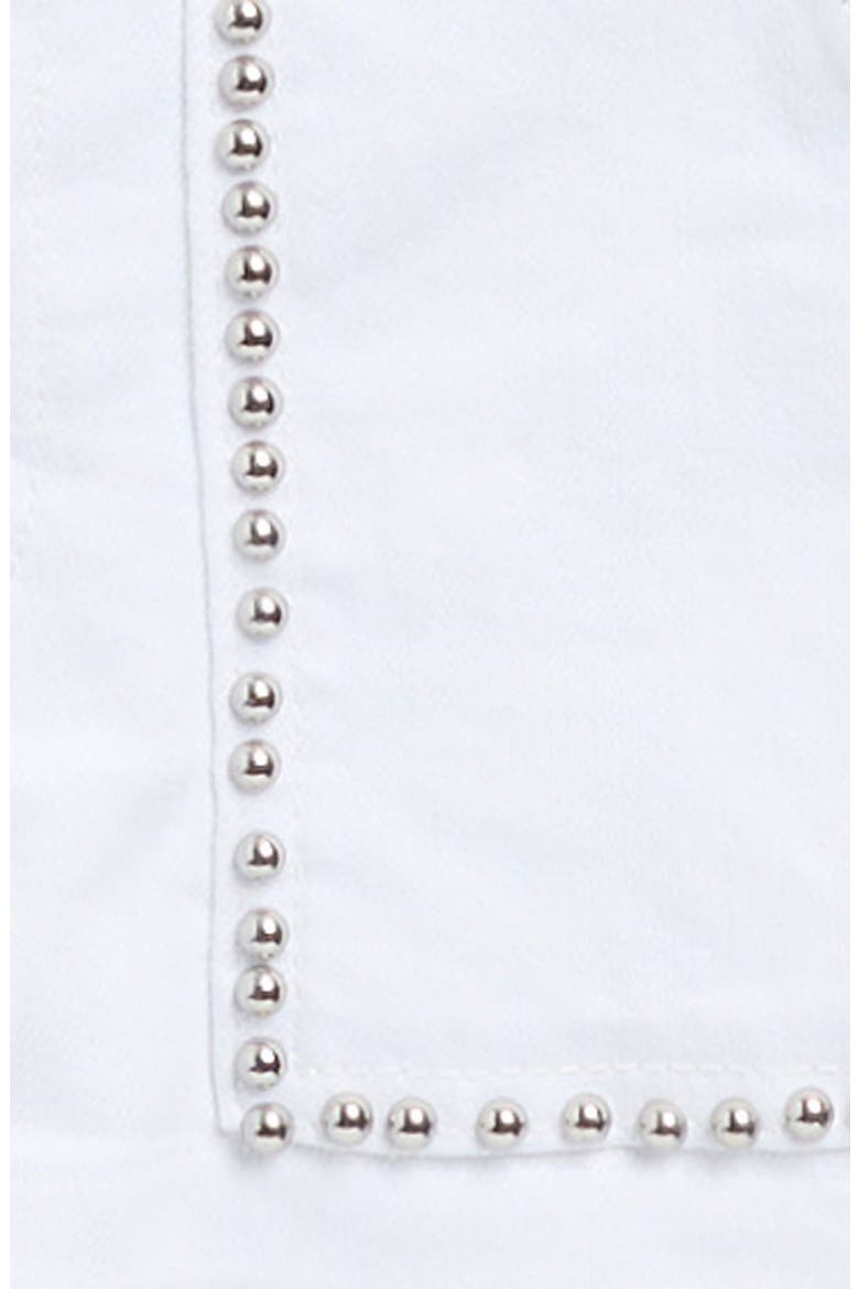 Kids' Studded Skort, Alternate, color, WHITE