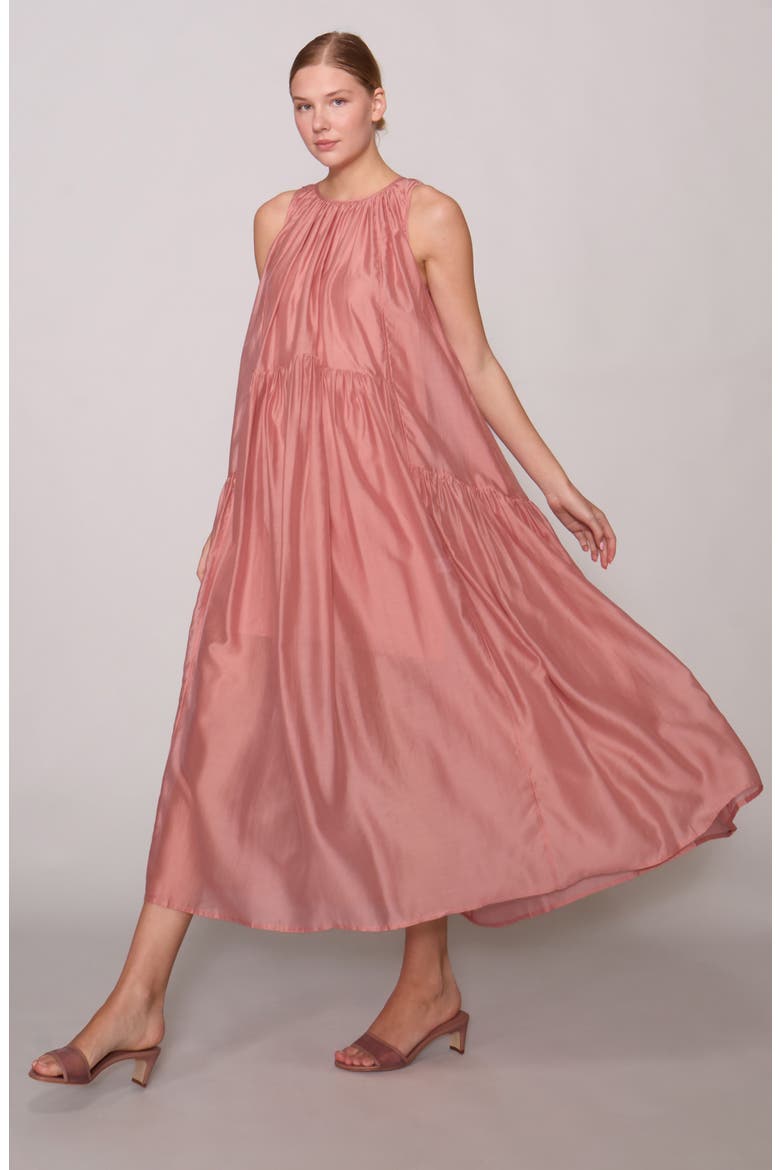 Pocket Tent Dress, Alternate, color, DUSTY ROSE