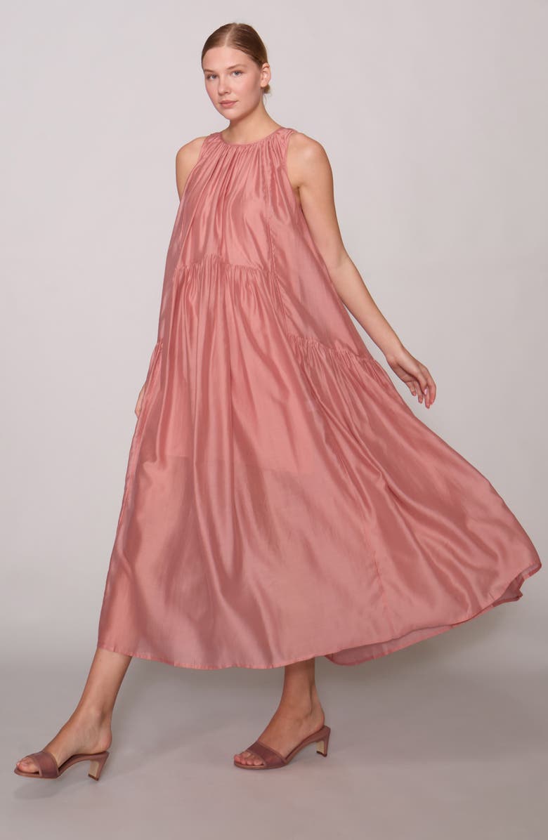 MELLODAY Pocket Tent Dress, Alternate, color, Dusty Rose