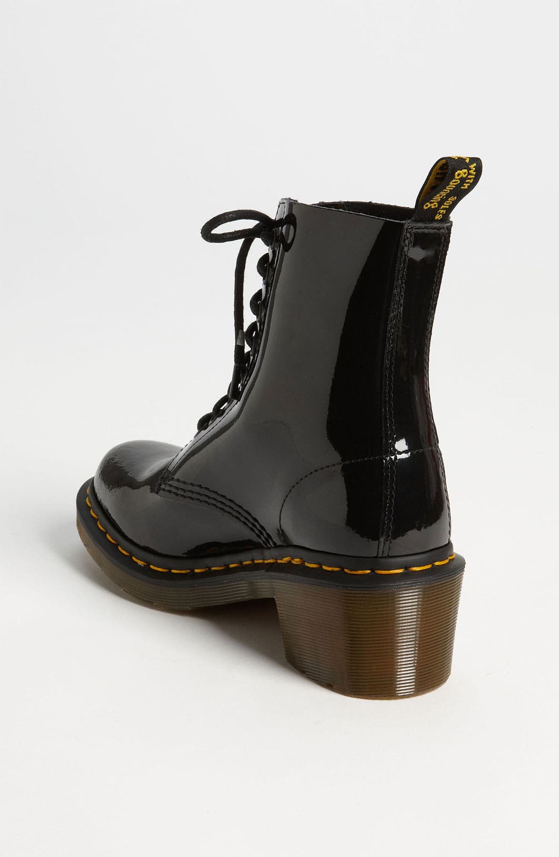 'Clemency' Boot, Alternate, color, BLACK PATENT LEATHER