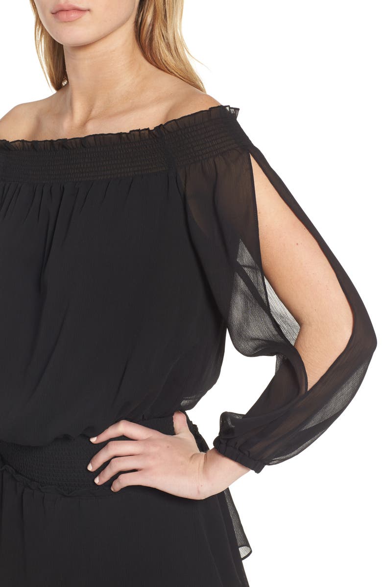 Chelsea28 Off the Shoulder Blouson Dress, Alternate, color, 