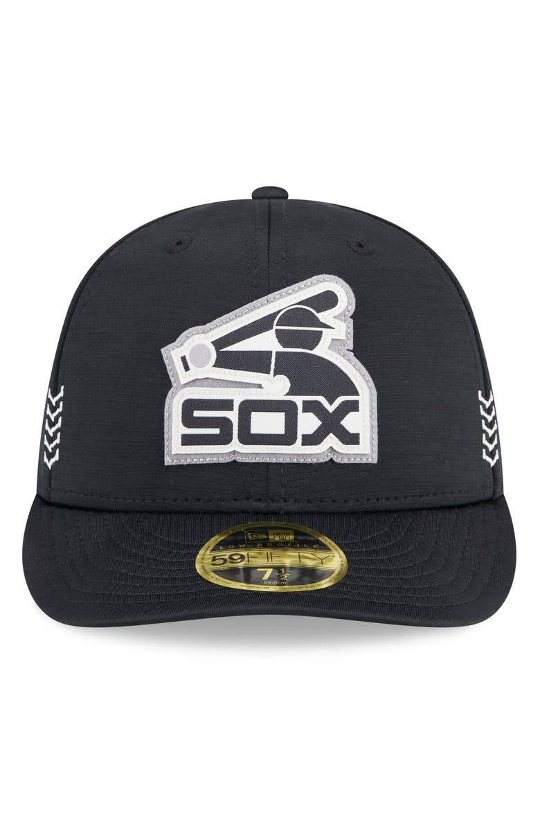 New Era Men's New Era Black Chicago White Sox 2024 Clubhouse Low Profile 59FIFTY Fitted Hat, Alternate, color, Black