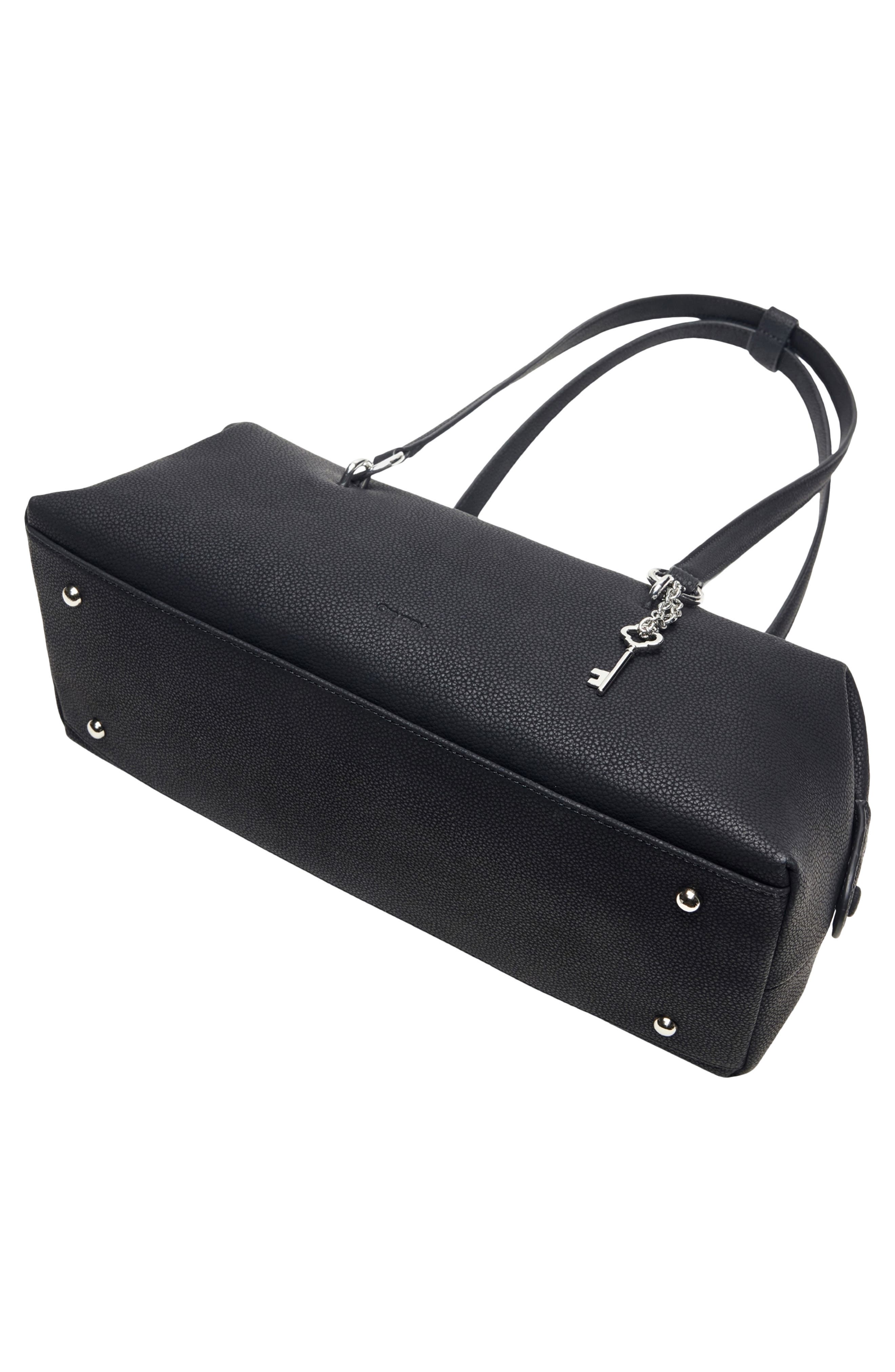 Oryany Martin Leather Shoulder Bag, Alternate, color, Black