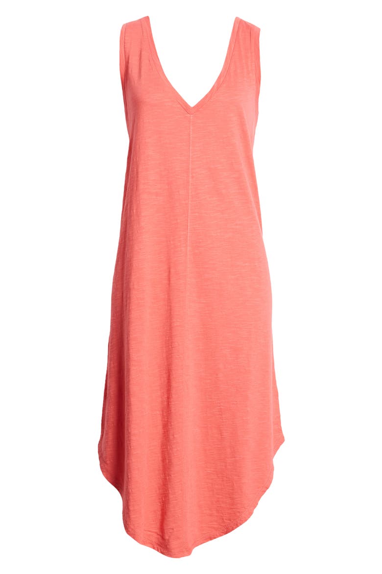 Knit Tank Midi Dress, Alternate, color, RED CHATEAUX