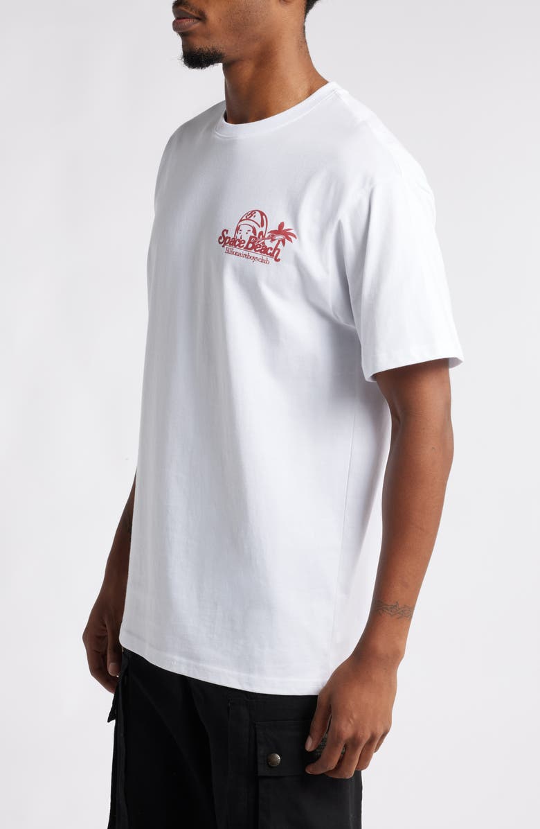 Billionaire Boys Club Halley's Hotel Cotton Graphic T-Shirt, Alternate, color, Bleach White