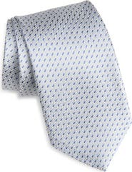 David Donahue Neat Silk Tie