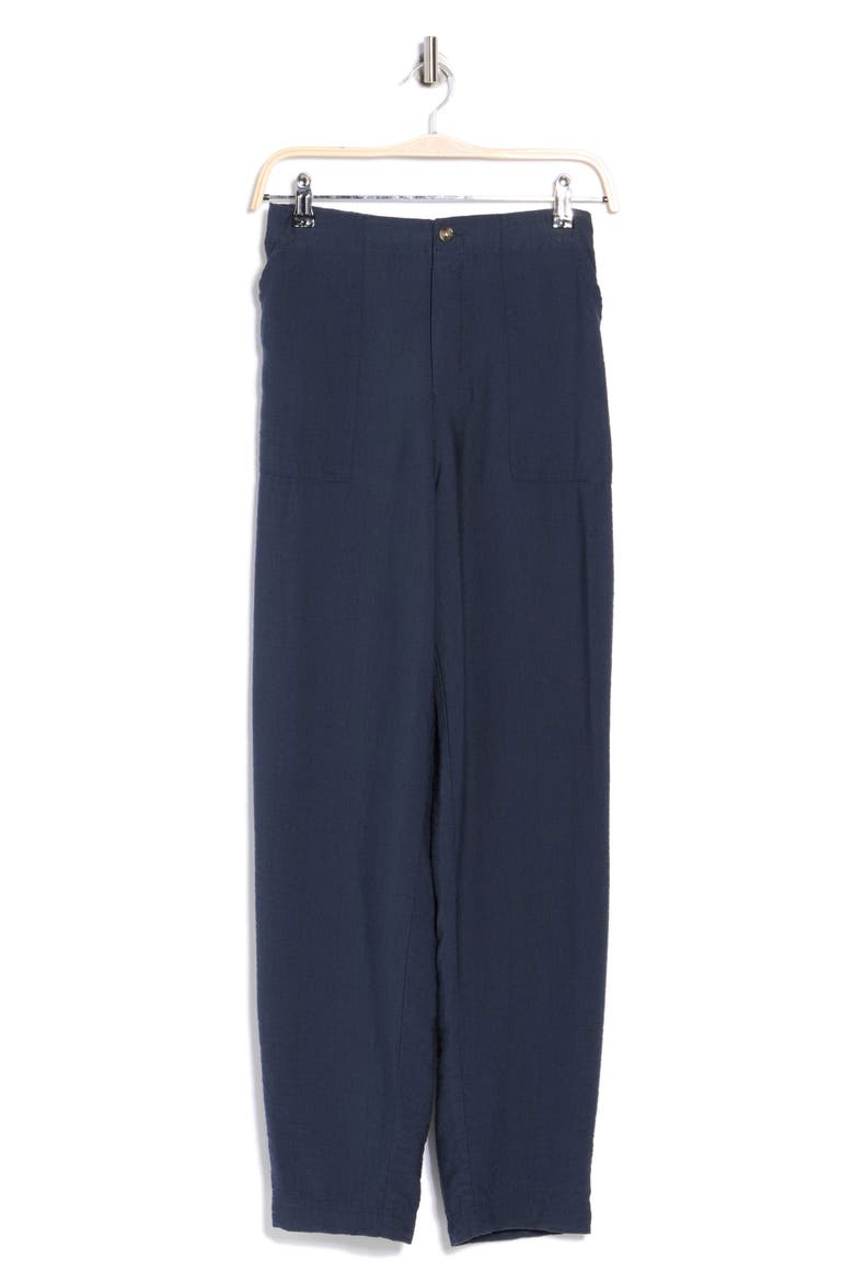 Crepe Pants, Alternate, color, NAVY BLUE