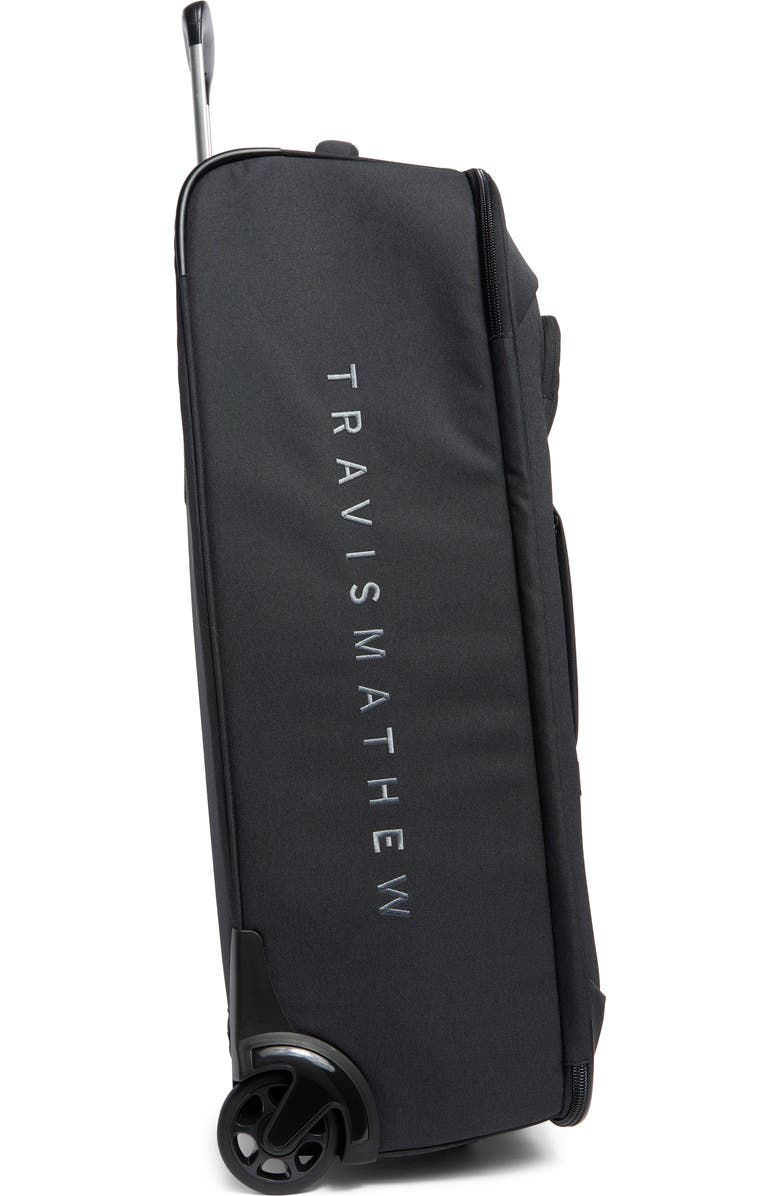 TravisMathew Adventure Travel Roller Carry-On Suitcase, Alternate, color, Black