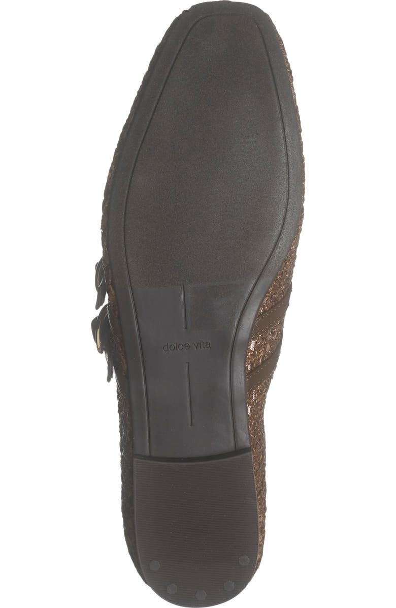 Dolce Vita Alenia Woven Mary Jane Flat, Alternate, color, Chocolate Raffia