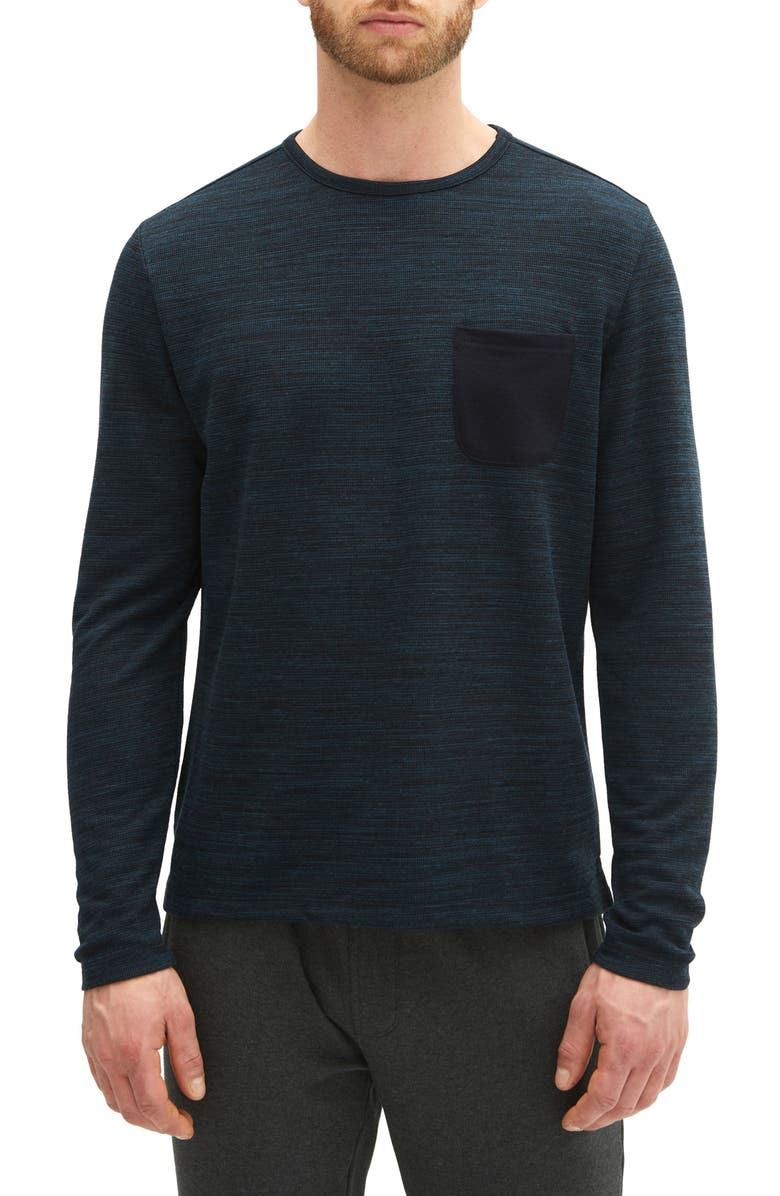 Robert Barakett Millwood Thermal Knit Crewneck Sweatshirt, Main, color, 