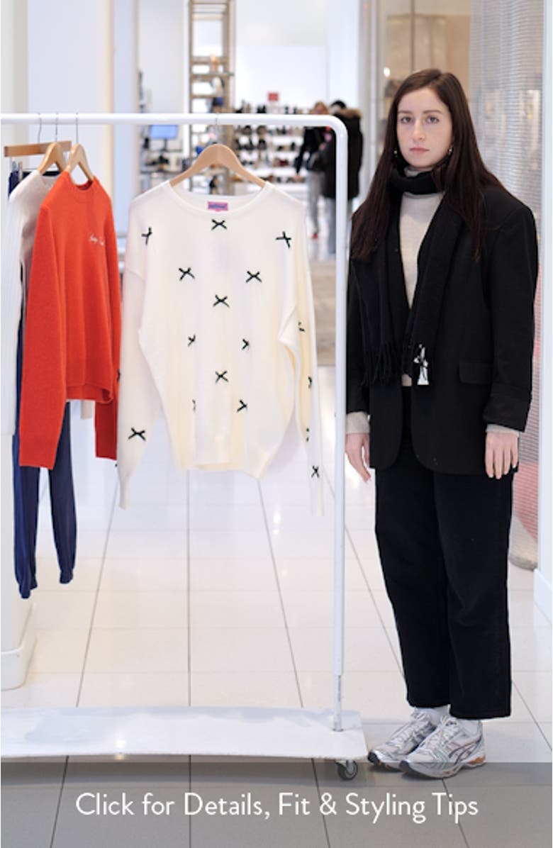 Satin Bow Oversize Sweater, sales video thumbnail