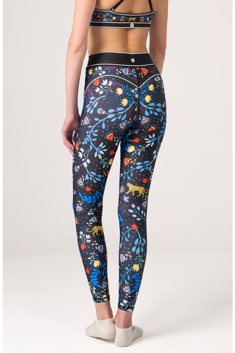 Amazon Rainforest High-Waisted Leggings, Alternate, color, Blue