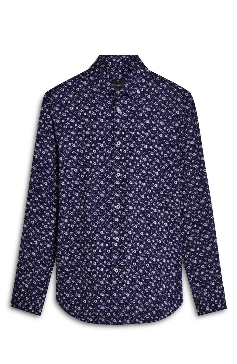 Bugatchi James OoohCotton<sup>®</sup> Floral Button-Up Shirt, Alternate, color, 