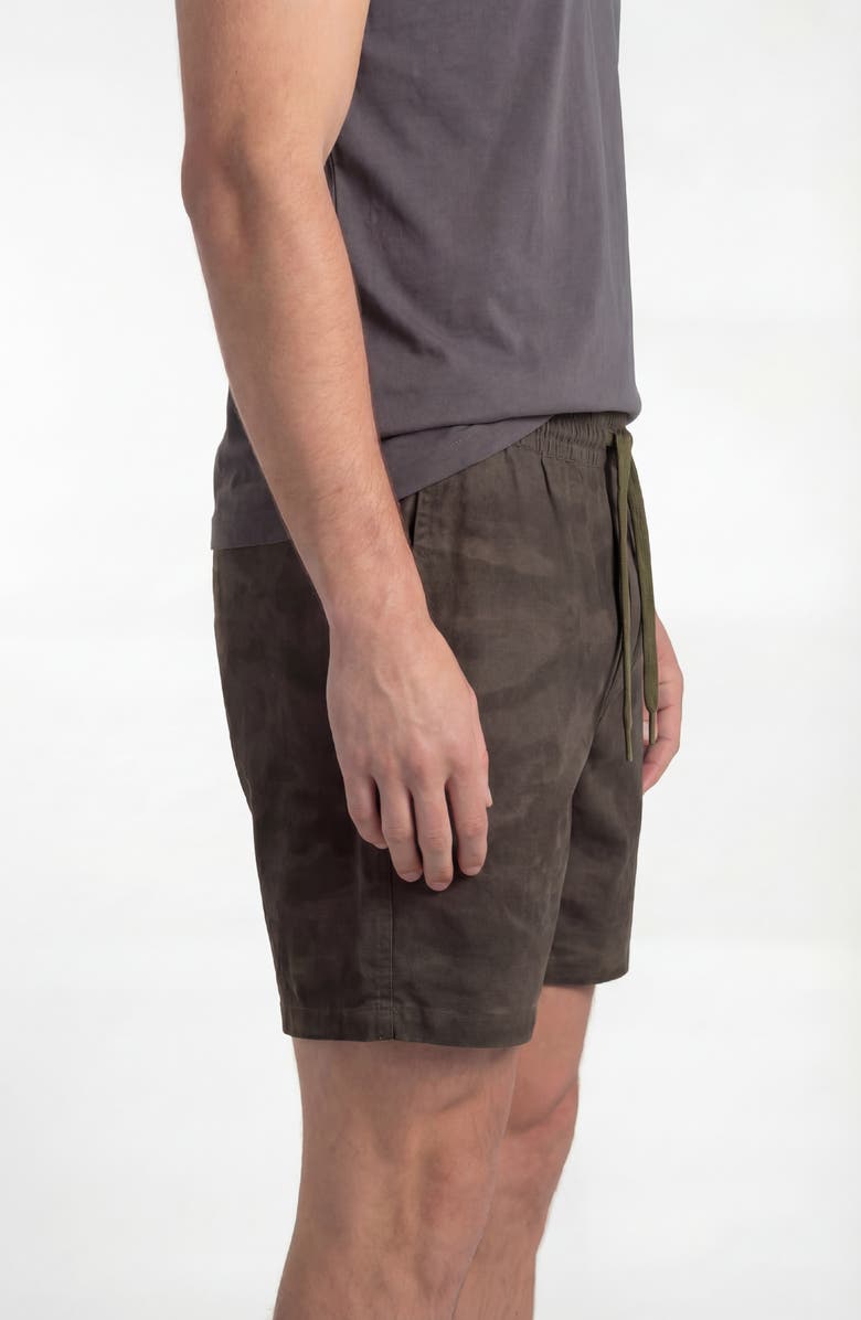 BURNSIDE Hybrid Stretch Shorts, Alternate, color, Army Shadow