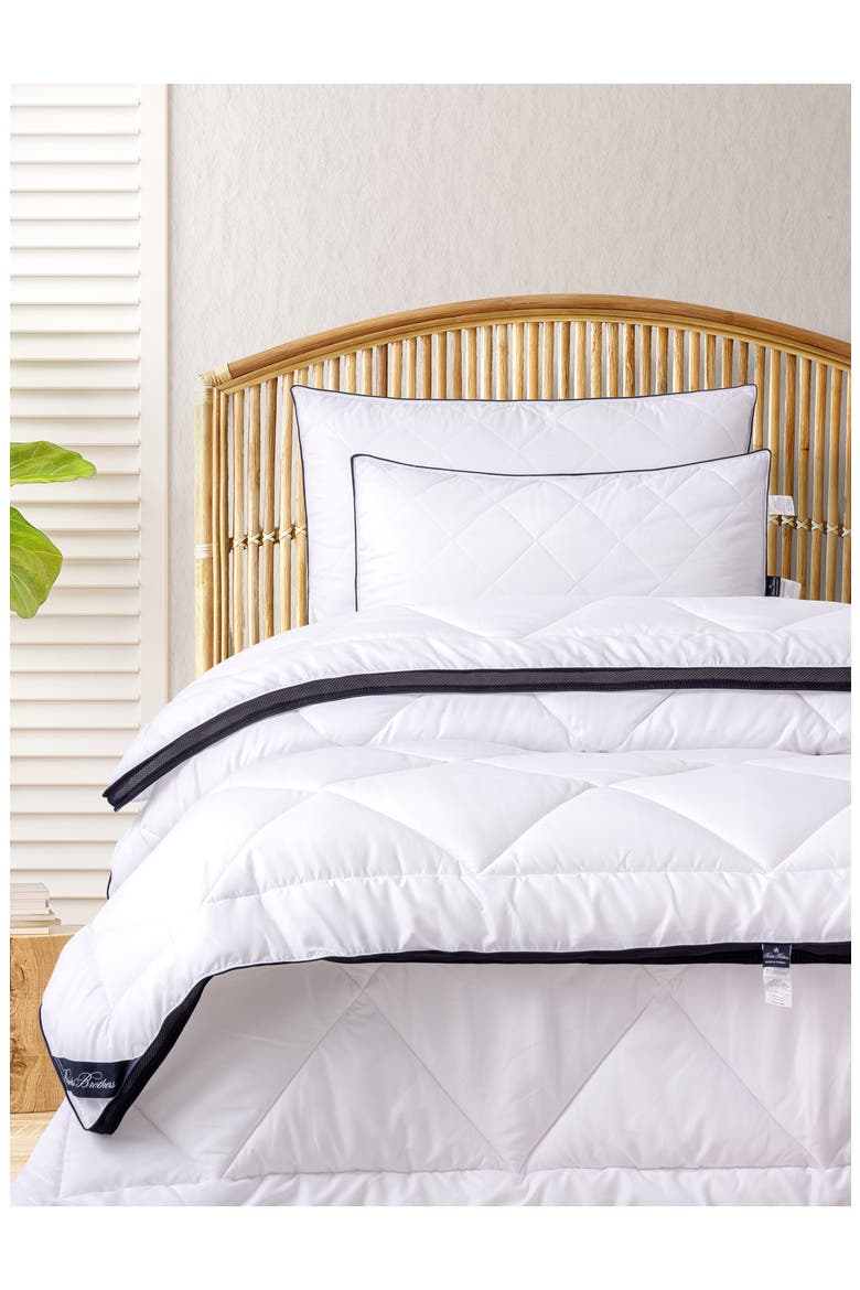 Climate Turkish Cotton Comforter, Alternate, color, WHITE