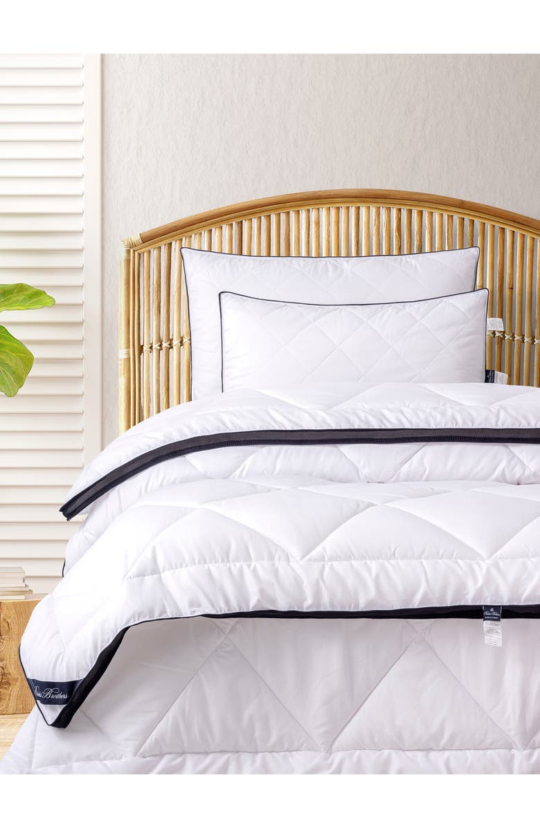 Brooks Brothers Climate Turkish Cotton Comforter, Alternate, color, White
