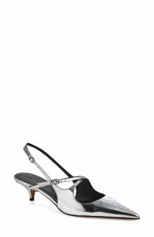 Proenza Schouler Crossover Kitten Heel Slingback Pump