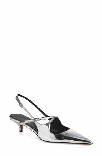 Proenza Schouler Crossover Kitten Heel Slingback Pump